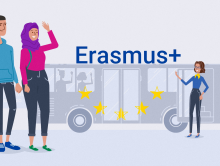 Screenshot eine Erasmus+ Erklärvideos auf YouTube